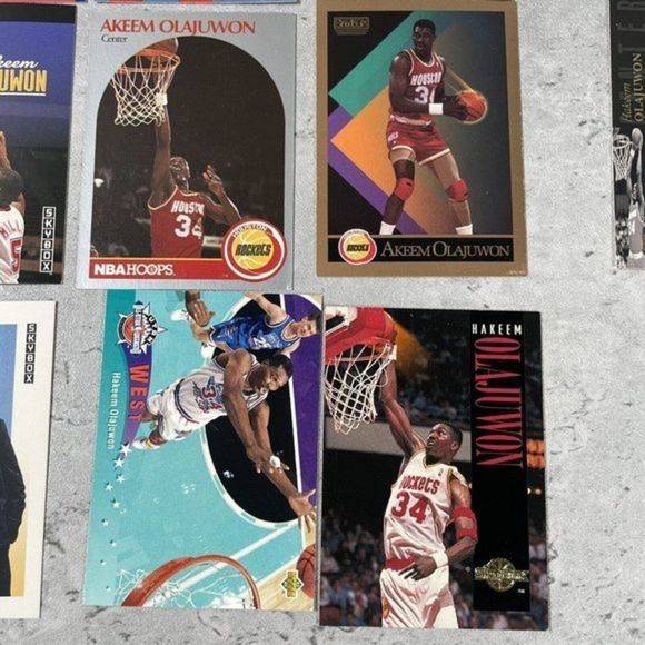 HUGE LOT Hakeem OLAJUWON AKEEM 1990 1991 1992 Fleer‎ ALL-STAR #3 HALL OF FAME - Picture 5 of 6